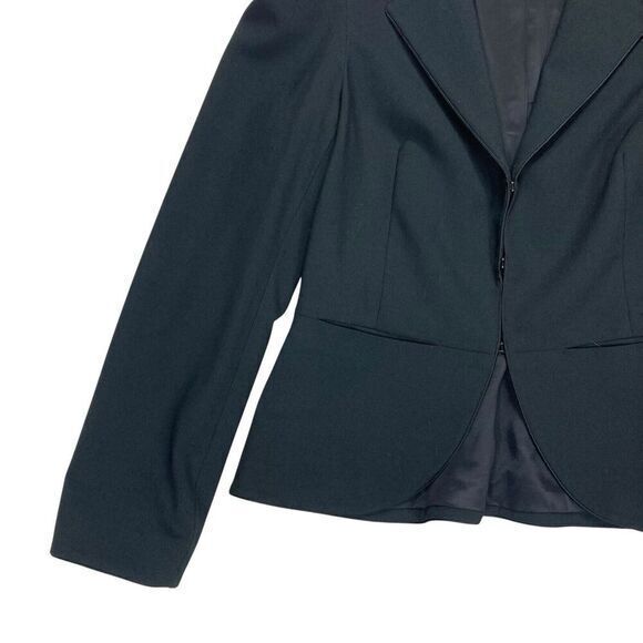 Rebecca Taylor Jacket Womens 6 Black Preppy Academia Country Club Capsule Blazer - Picture 3 of 16
